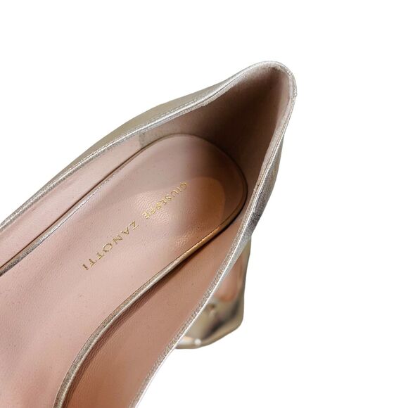 Giuseppe Zanotti Kurtney Platinum Pumps Heels - Picture 6 of 6
